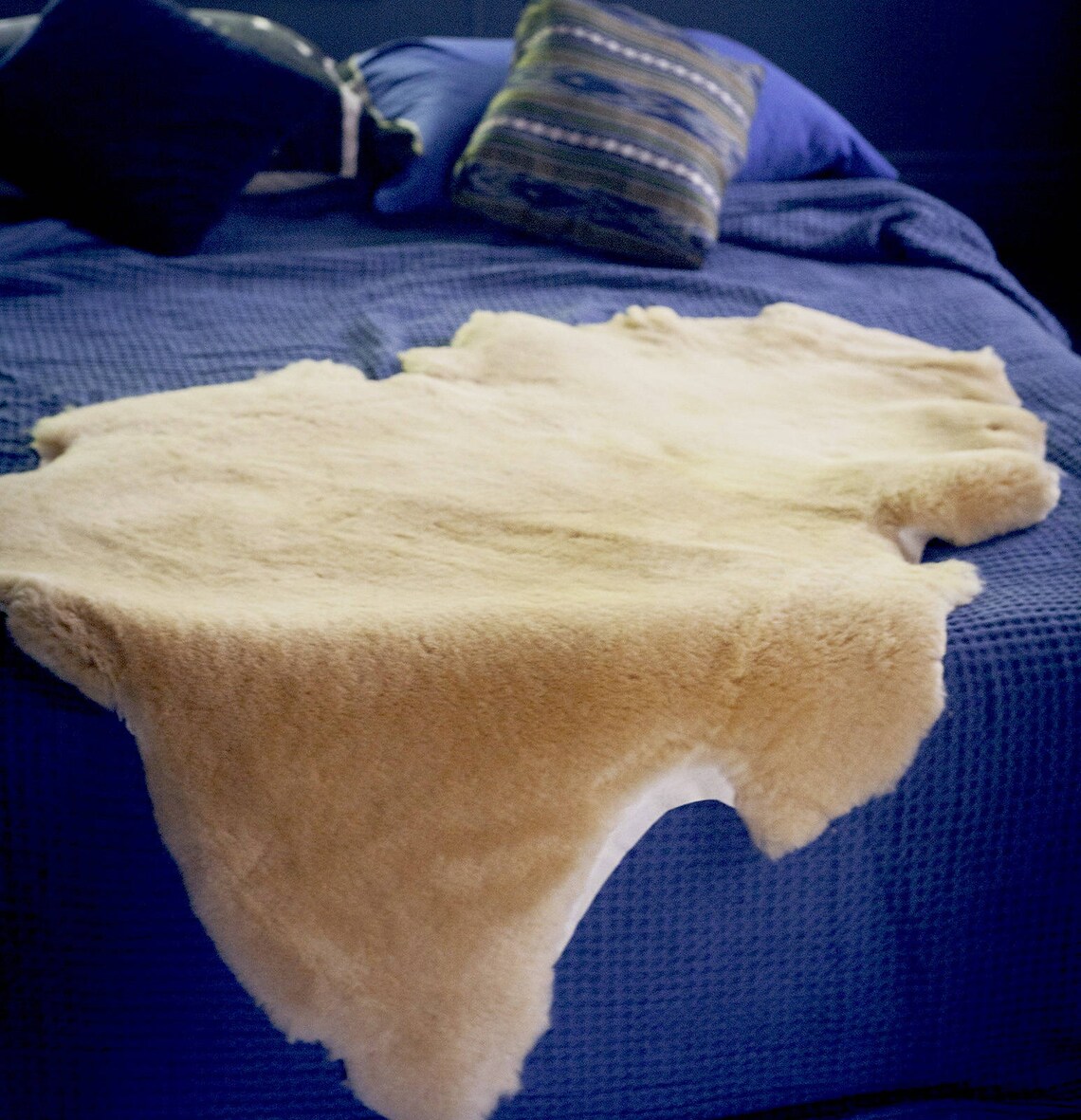 LARGE Medical Sheepskin Bed Pad FREE SHIP soft lambswool Etsy