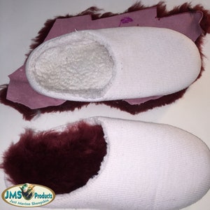 2 Pieces Australian Merino SHEEPSKIN Belly areas for you to make your own Shoe INSOLE Pads Reline Inserts for Boots, Slippers, Shoes
