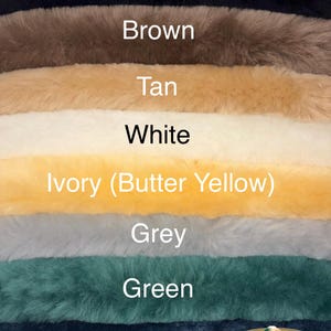 Genuine Just Merino Sheepskin Australian wool-on-leather COLOR Sample Piece. Message me your project so I can hand-pick best match.