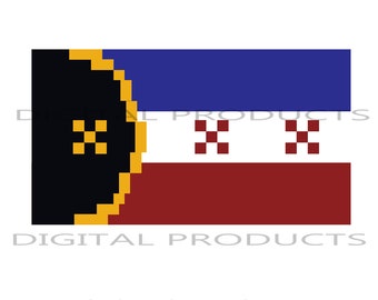L'manberg Pixel Flag Vector, Dream SMP (Digital Download)