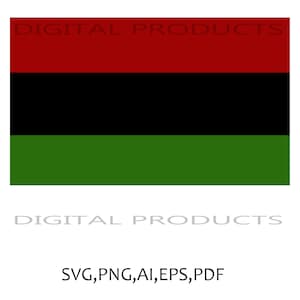Afro-American Heritage Flag Vector Graphics,African-American SVG flag, Black American flag PNG, BLM, Black life matters, Black flag,