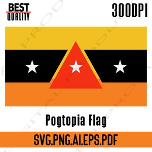Pogtopia flag vector svg.png.ai.eps.pdf file, flag dream smp digital download  file.