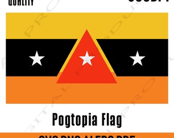 Pogtopia flag vector svg.png.ai.eps.pdf file, flag dream smp digital download  file.