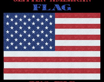 Glitzer amerikanische Flagge PNG digitale Download Datei Sublimation