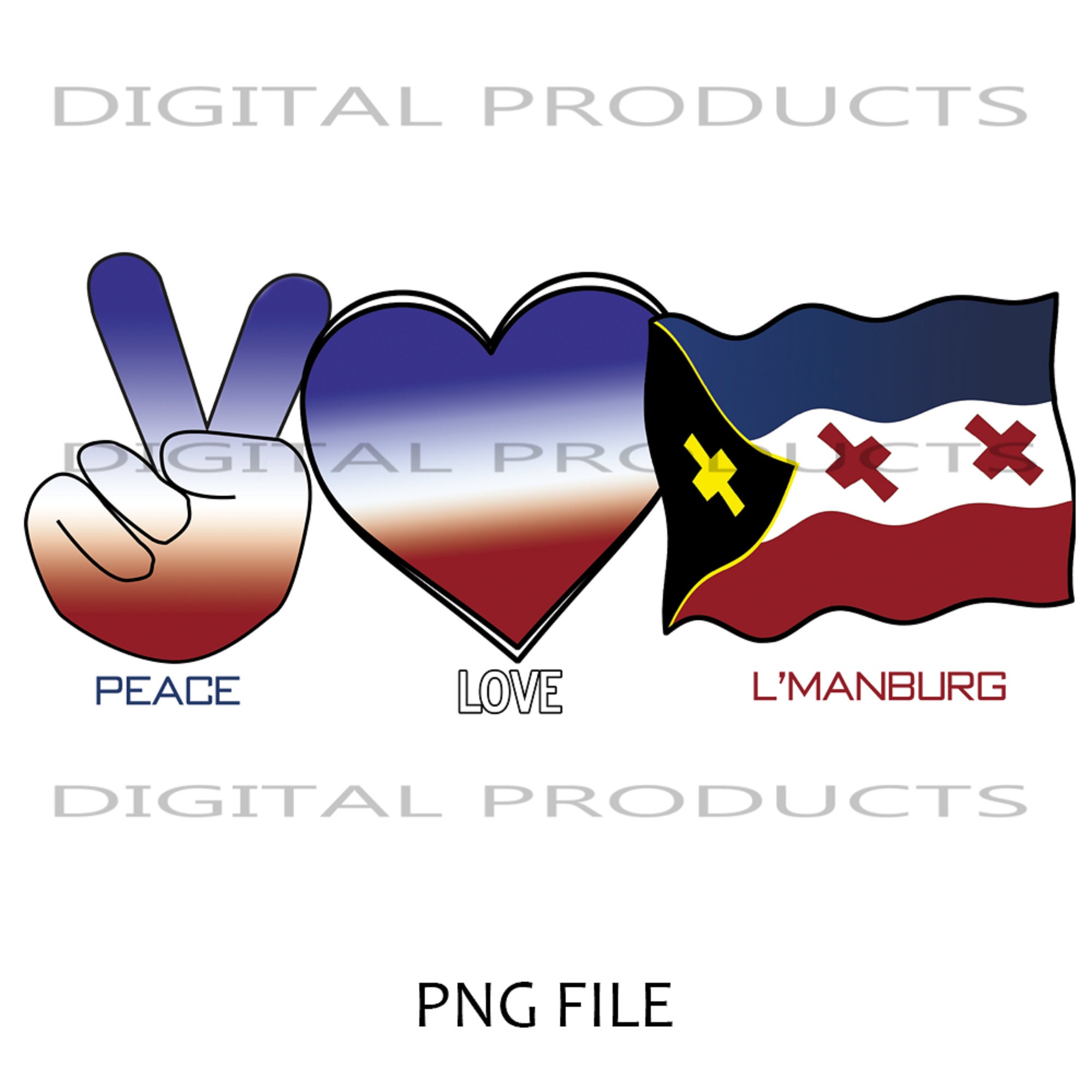 Home Decor Wall Decor Dream SMP L'manburg Grunge Flag PNG Digital ...