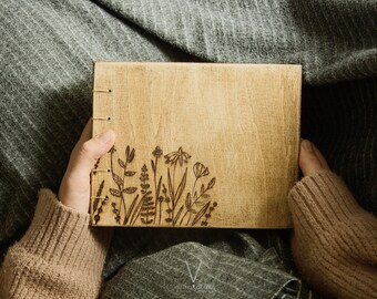 custom wooden mini album, photo album 4x5 5x7, instax wedding guest book