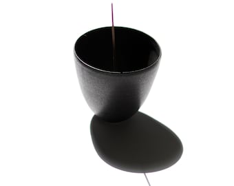 Porcelain Incense Burner - Black Tourmaline