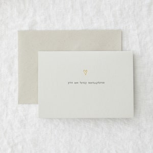 Truly Scrumptious Greeting Card - Eco-friendly - Hand Foiled Luxury Card