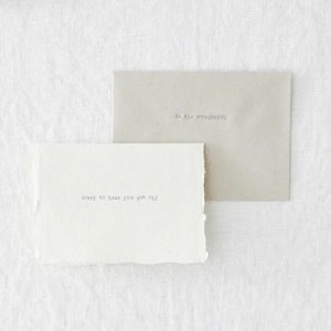 Got Old - Mini A7 Letterpress Grußkarte