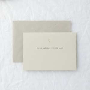 Buon compleanno uomo sexy – biglietto d'auguri di compleanno semplice e minimale per fidanzato, marito e partner
