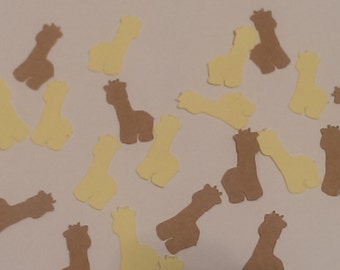Giraffe Confetti- Baby shower confetti- Birthday confetti- Gender reveal