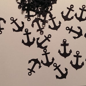 Anchor Confetti- Naval Confetti- Bridal Shower Decor-  Baby Shower Decor- Wedding Decor- Quinceanera Decor