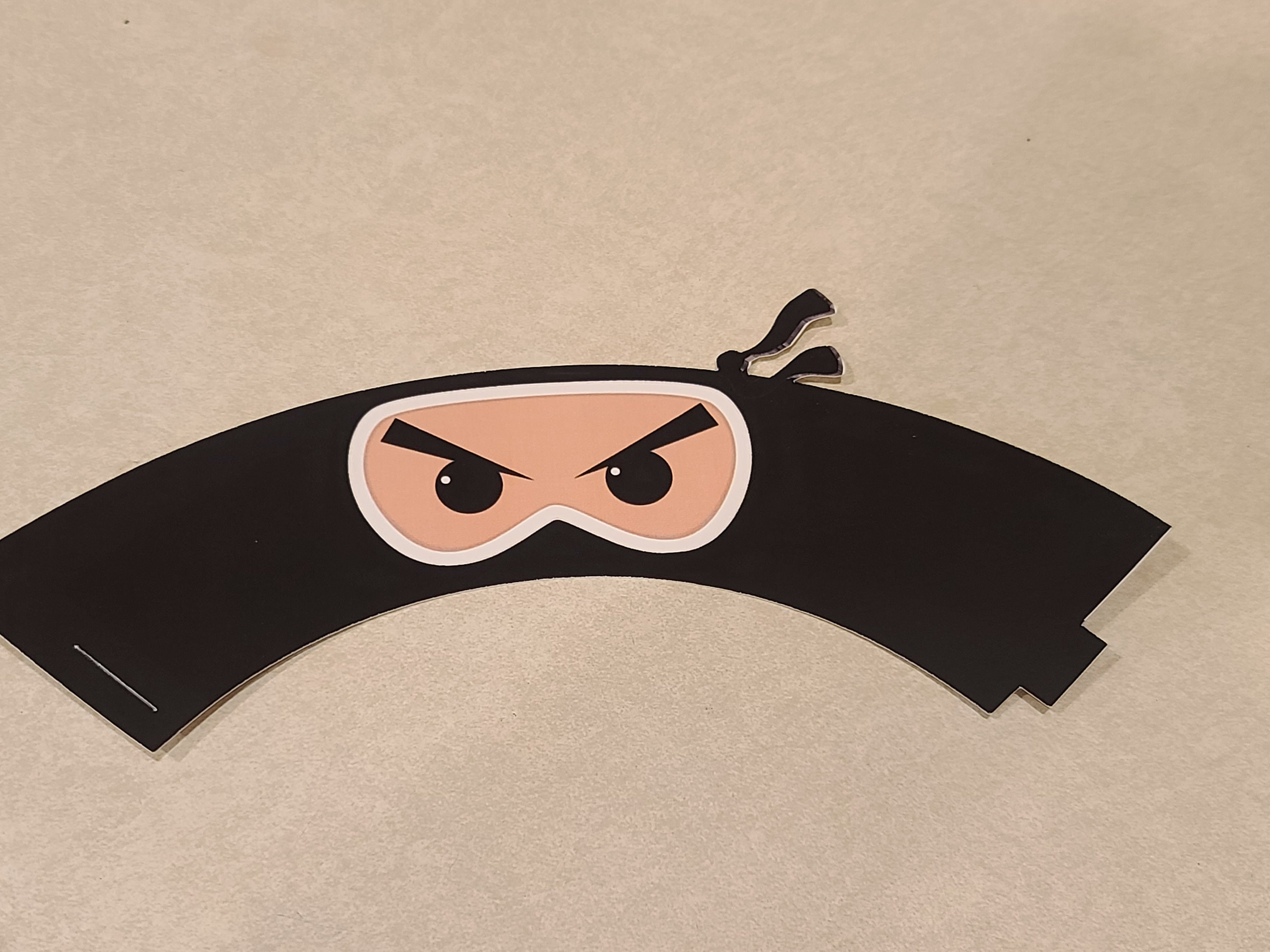 Ninja Cupcake Wrappers Ninja Ninja Cupcake Wrappers Ninja Etsy