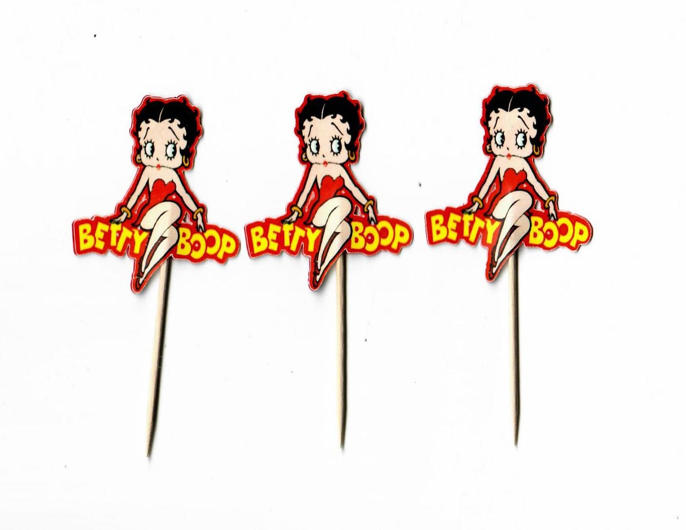 12 Betty Boop Cupcake Toppers Cake Toppers Betty Boop Die | Etsy