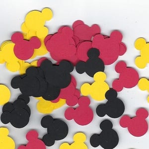 Mickey Mouse Confetti | Mickey Mouse Birthday | Mickey Mouse Decor | Mickey Mouse Theme Party | Mickey Mouse Die Cuts | Mickey Mouse Party