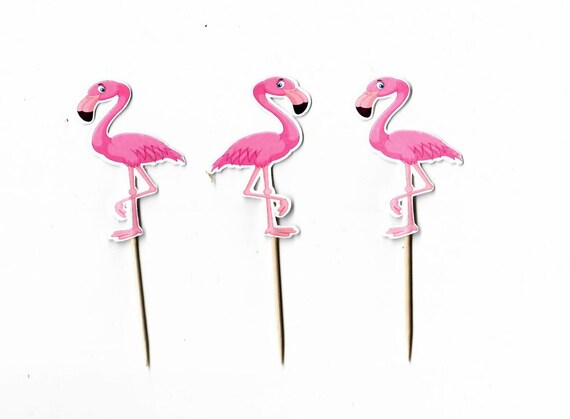 Kuchen Picks Cupcake Topper Tortentopper Tortenstecker mit Flamingo Design 