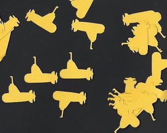 Yellow submarine Confetti- Table scatter- Birthday-Shower Submarine Theme Beatles Yellow Sub