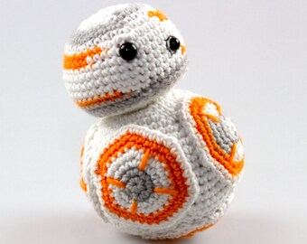 Amigurumi Crochet Star Wars Amigurumi Crochet BB8 Pattern Amigurumi Crochet Robot Crochet Toys Crochet Toy Patterns Amigurumi Toy P036