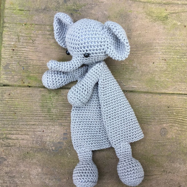 Elefant Sicherheitsdecke Häkeldecke Babydecke Plüschmuster Amigurumi Muster Baby Shower Geschenk Plüschtier Babydecken P002