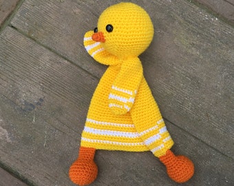 Premier jouet Pâques poulet couverture de sécurité bébé amigurumi cadeau pour nouveau-né animal mignon peluche au crochet motif amigurumi numérique PDF P004