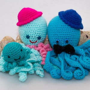 Octopus Amigurumi Pattern - pdf pattern - Crochet Pattern - Crochet Octopus Pattern - Octopus Pattern - Octopus P034