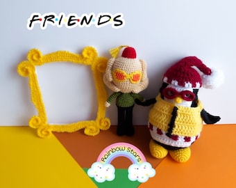 Thanksgiving Collection Fri3nds Inspired - Hugsy, Friends Gift, Friends Frame, Friends Gift, Christmas Gift, Joey Plush