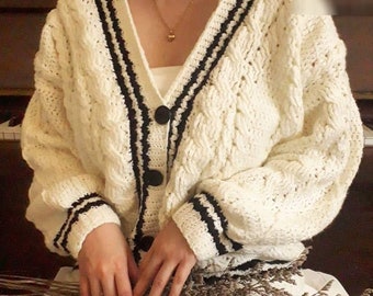 Modelo Folklore Cardigan - Cardigan, suéter, cárdigan a crochet