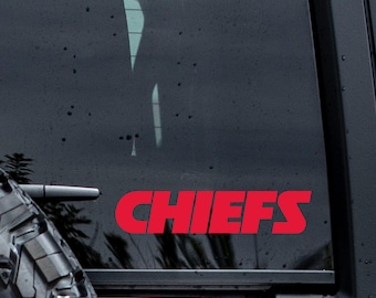 Chiefs vinyl decal/NFL football car decal/waterproof vinyl sticker, Truck decal, laptop sticker, bottle or tumbler vinyl decal