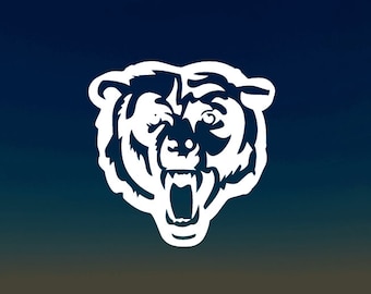 Calcomanía de vinilo de los Chicago Bears/calcomanía de fútbol americano de la NFL para auto/calcomanía de vinilo impermeable, calcomanía para camión, calcomanía para laptop, calcomanía de vinilo para botella o vaso