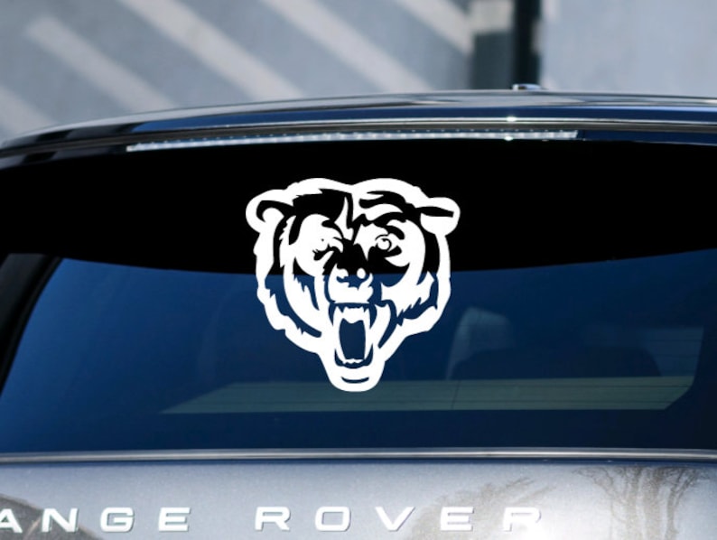Chicago Bears vinyl decal/NFL football car decal/waterproof vinyl sticker, Truck decal, laptop sticker, bottle or tumbler vinyl decal image 3