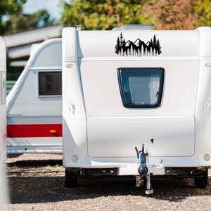 Mountains Decal for RV Camper, Waterproof RV Decal, Mountains Camping ...
