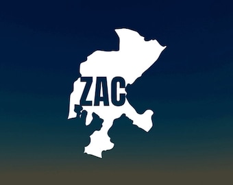 Calcomanía de vinilo de Zacatecas, México, calcomanía de vinilo con el mapa de Zacatecas, calcomanía de vinilo impermeable, calcomanía para auto, calcomanía para laptop, calcomanía de vinilo para botella o vaso
