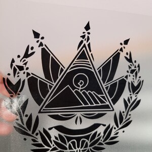 thumbnail image 2 of 4 Inch Salvadoran Flag Sticker Decal - Show Your Pride! El Salvador SLV Vinyl 2 of 5