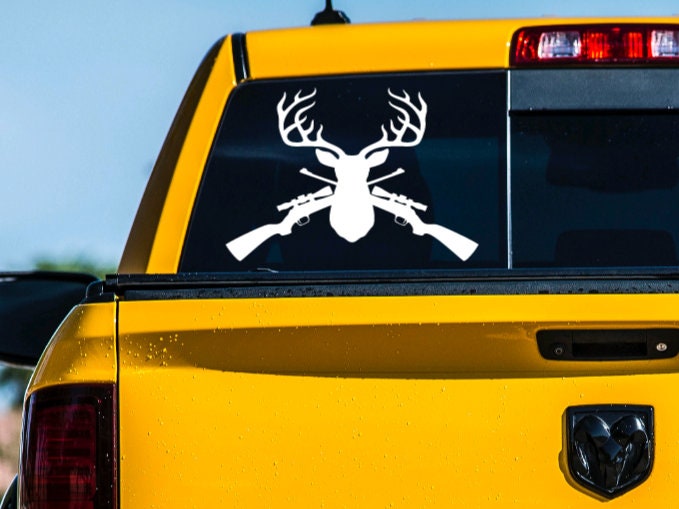 Hunting Vinyl Decal, Deer Hunting Vinyl Sticker, Waterproof Vinyl ...