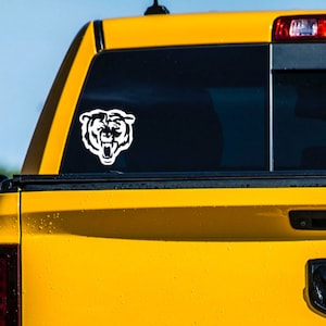 Chicago Bears vinyl decal/NFL football car decal/waterproof vinyl sticker, Truck decal, laptop sticker, bottle or tumbler vinyl decal image 2