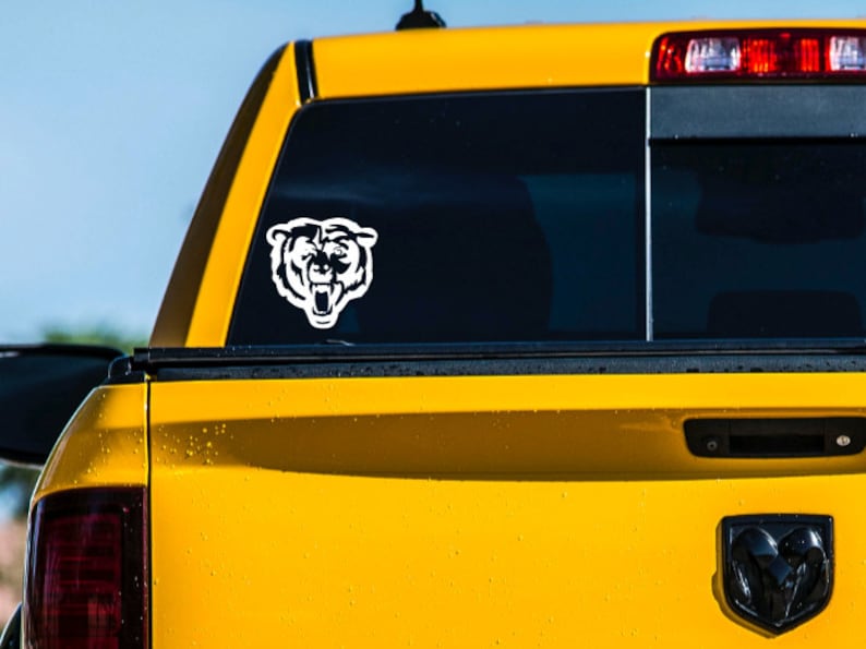 Chicago Bears vinyl decal/NFL football car decal/waterproof vinyl sticker, Truck decal, laptop sticker, bottle or tumbler vinyl decal image 2