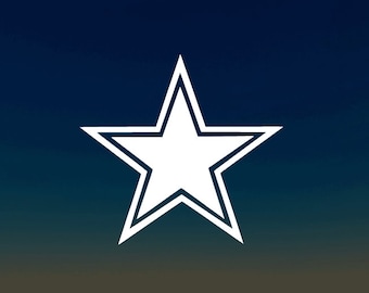 Calcomanía de vinilo de los Dallas Cowboys, calcomanía de fútbol americano de la NFL para auto/calcomanía de vinilo impermeable, calcomanía para camión, calcomanía para laptop, calcomanía de vinilo para botella o vaso