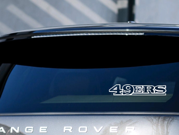 Niners Vinyl 49ERS Vinyl Decal/nfl Football Car Decal/waterproof Vinyl Sticker ...