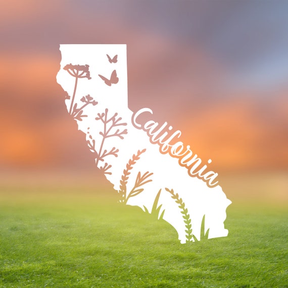 California decal, CA State vinyl Sticker, Waterproof sticker, car decal, laptop or phone vinyl sticker, water bottle or tumbler decal