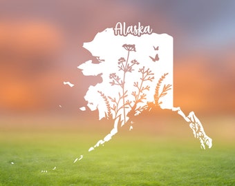 Alaska State Outline SVG AK Outline - México - Foto 12