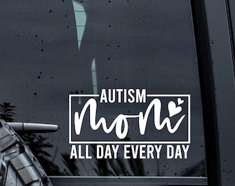 Autism Mom decal, Autism waterproof vinyl sticker, Proud mom, Mother&#39;s Day gift car decal, laptop sticker, bottle or tumbler vinyl decal