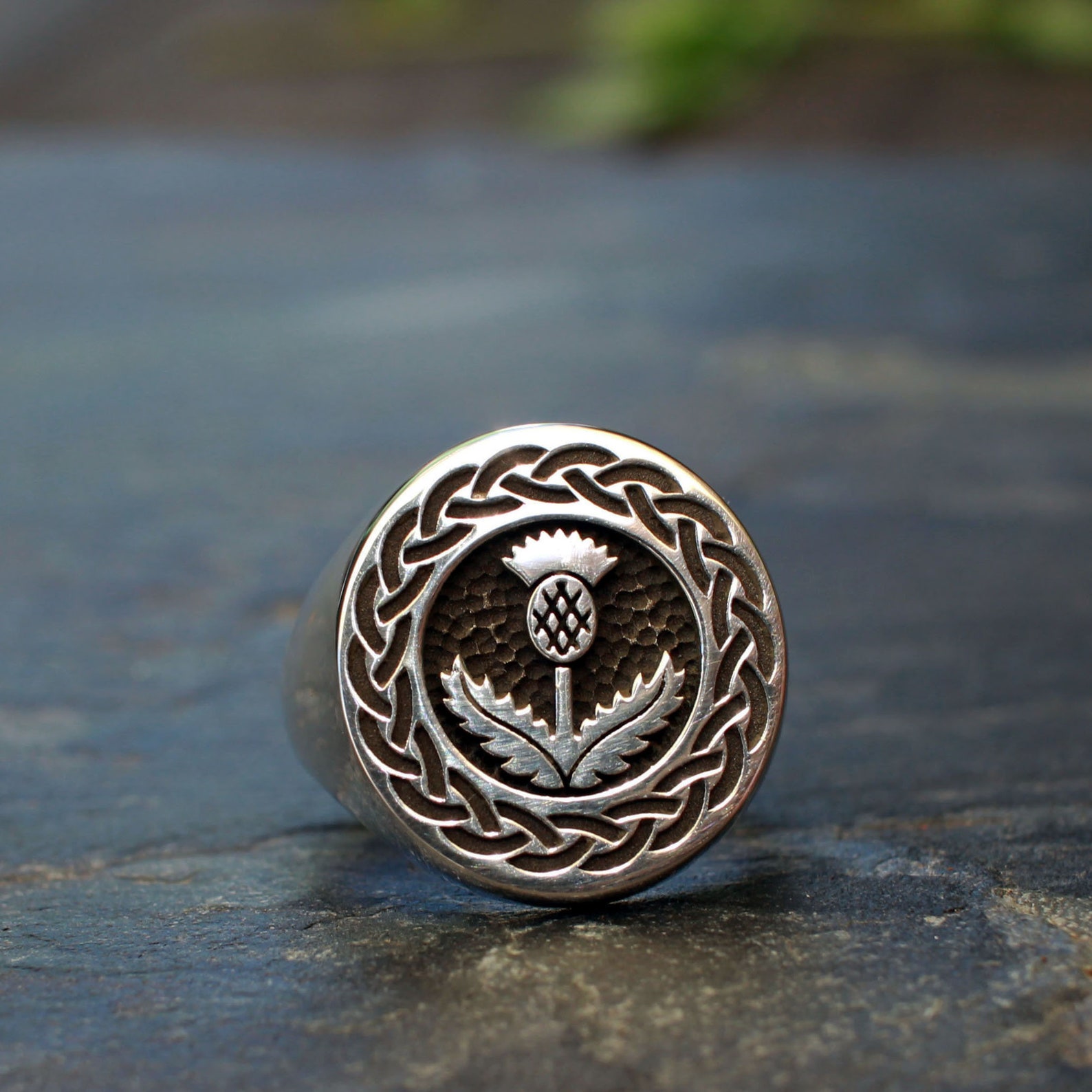 Scottish Thistle Ring Etsy Australia
