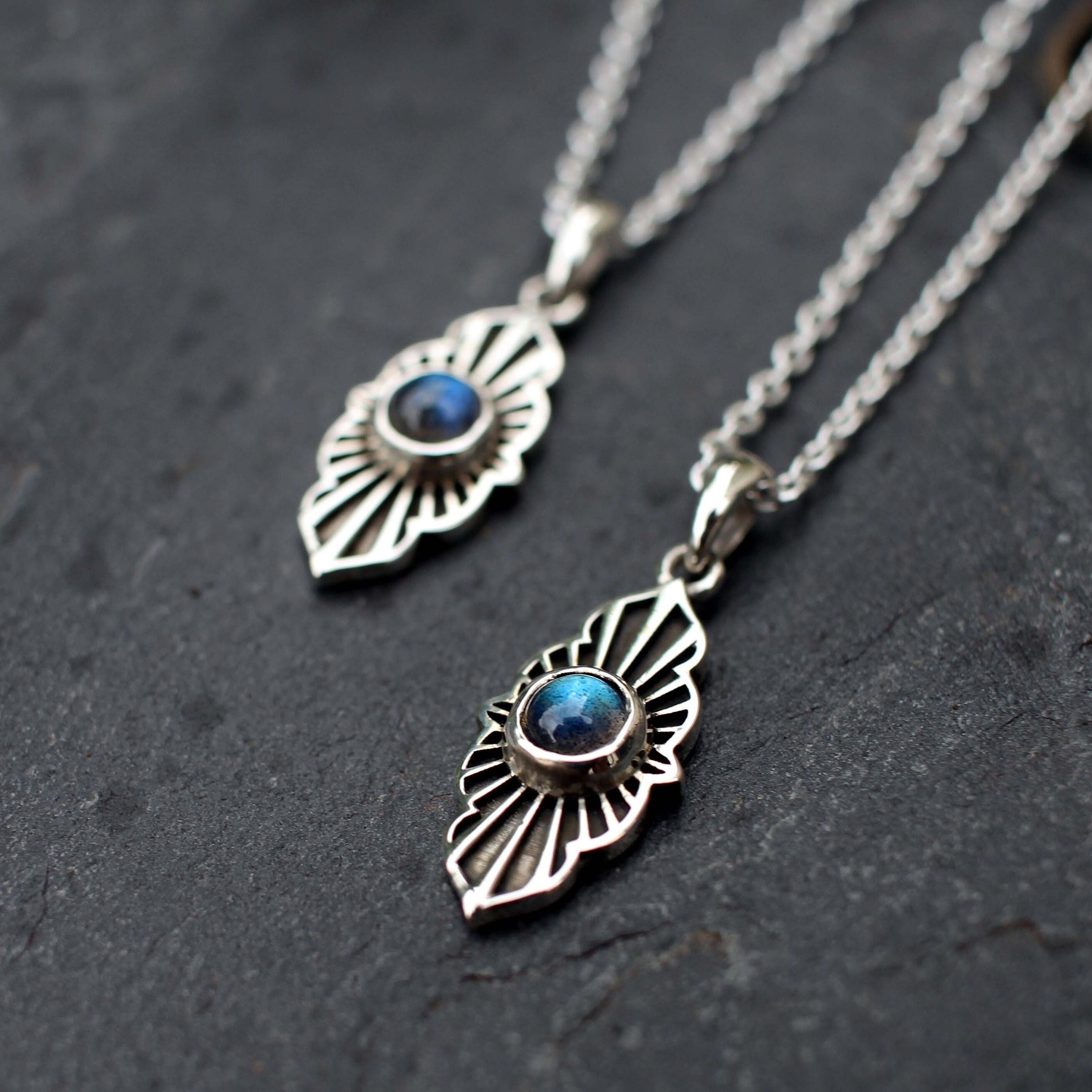 ネックレス・ペンダント LAZY DAWN small rock necklace DAWN - Labradorite Pendant, Dainty Gemstone Necklace - Etsy
