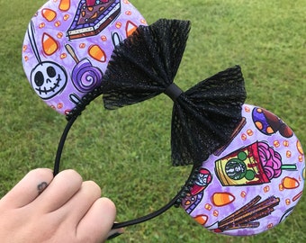 Tricky Treats Halloween Themed Mouse Ears