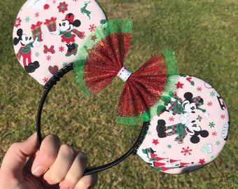 Disney Christmas Woodlands Inspired Mouse Ears