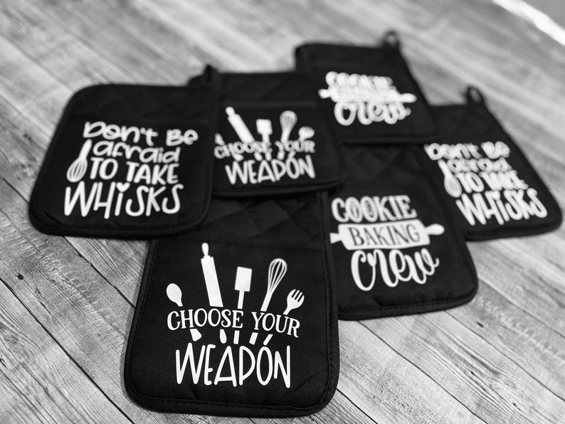 Pot Holders W/ Cute Sayings Gifts for Bakers Christmas Gift Etsy