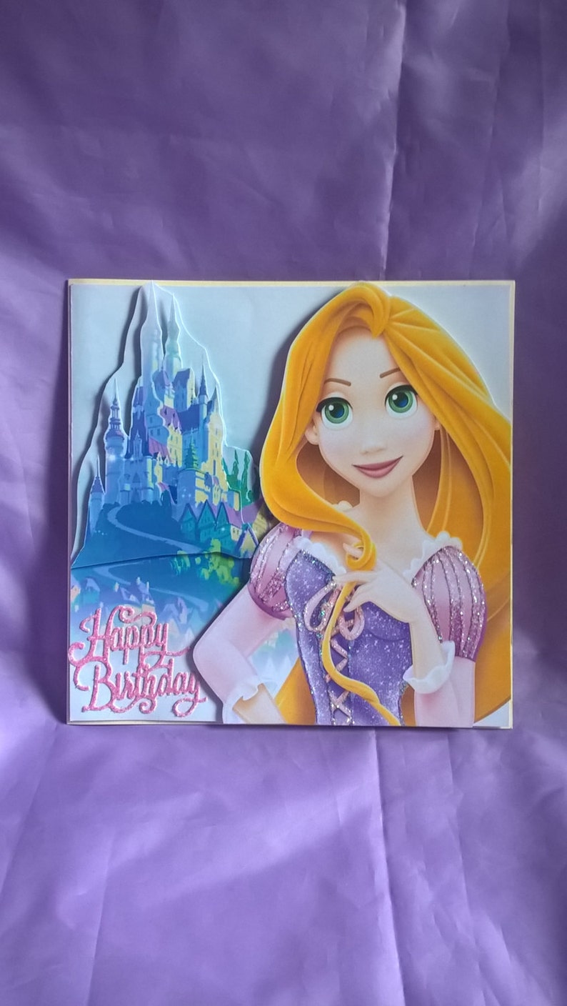 large-3d-rapunzel-birthday-card-with-iridescent-glitter-for-etsy