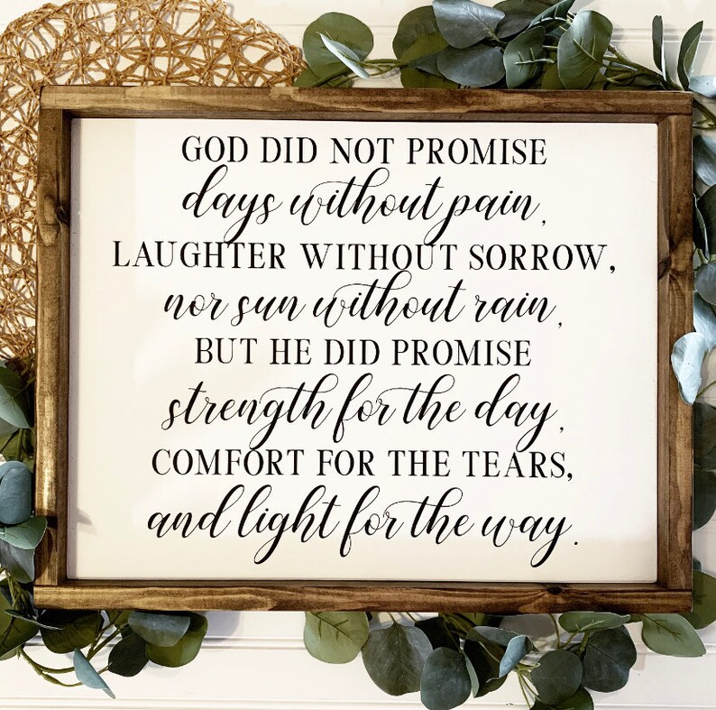 Rustic Christian Quote Farmhouse Christian Wood Sign: Inspirational Quote, Rustic Decor - Etsy