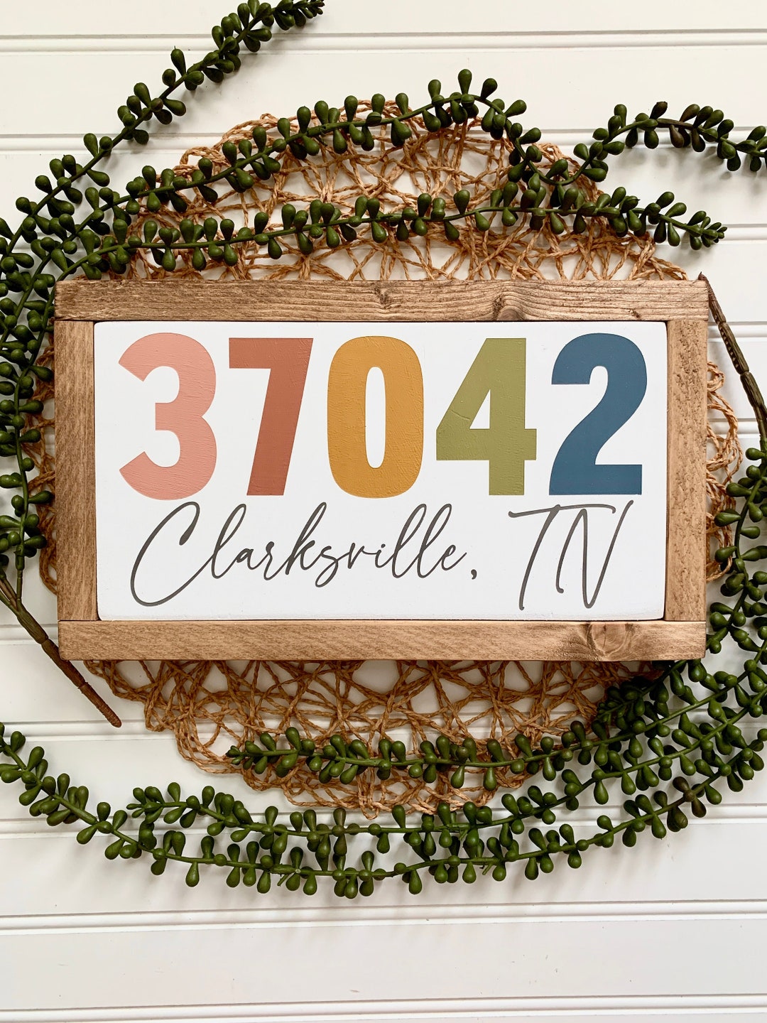 Home Zip Code Signs Personalized Zip Code Wood Sign: Custom Home Decor - Etsy