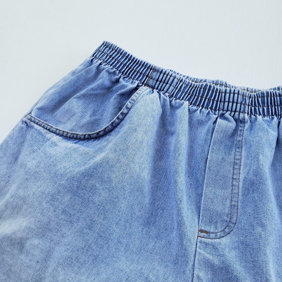 Elastic Waist Cabin Creek Vintage 90s Denim Shorts Pantalones Cortos Ropa Para Hombre